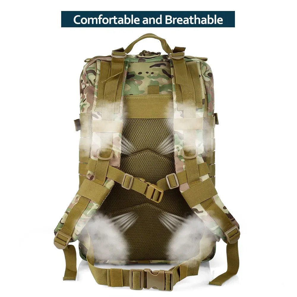 Sac Dos Oxford Université Camouflage Multicolore Bandes Marron Vert Taille Grande Capacité Voyage Sport