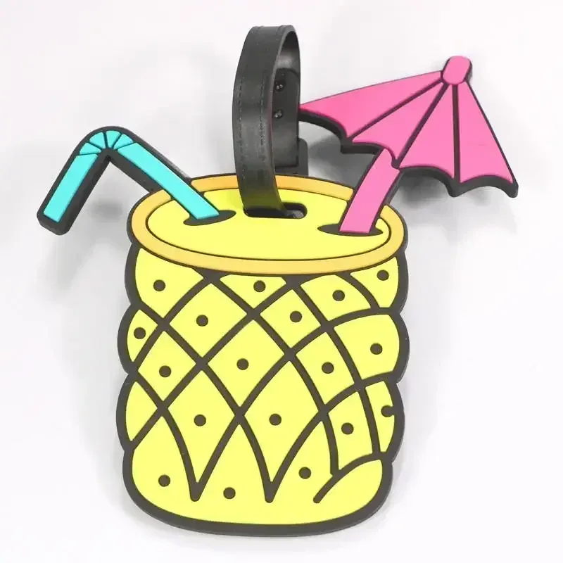 étiquettes de bagage de couleurs, 1 pièce, sacs à dos, étiquettes nominatives de valise, pendentifs, étiquettes d'embarquement d'avion de dessin animé mignon, accessoires de voyage
