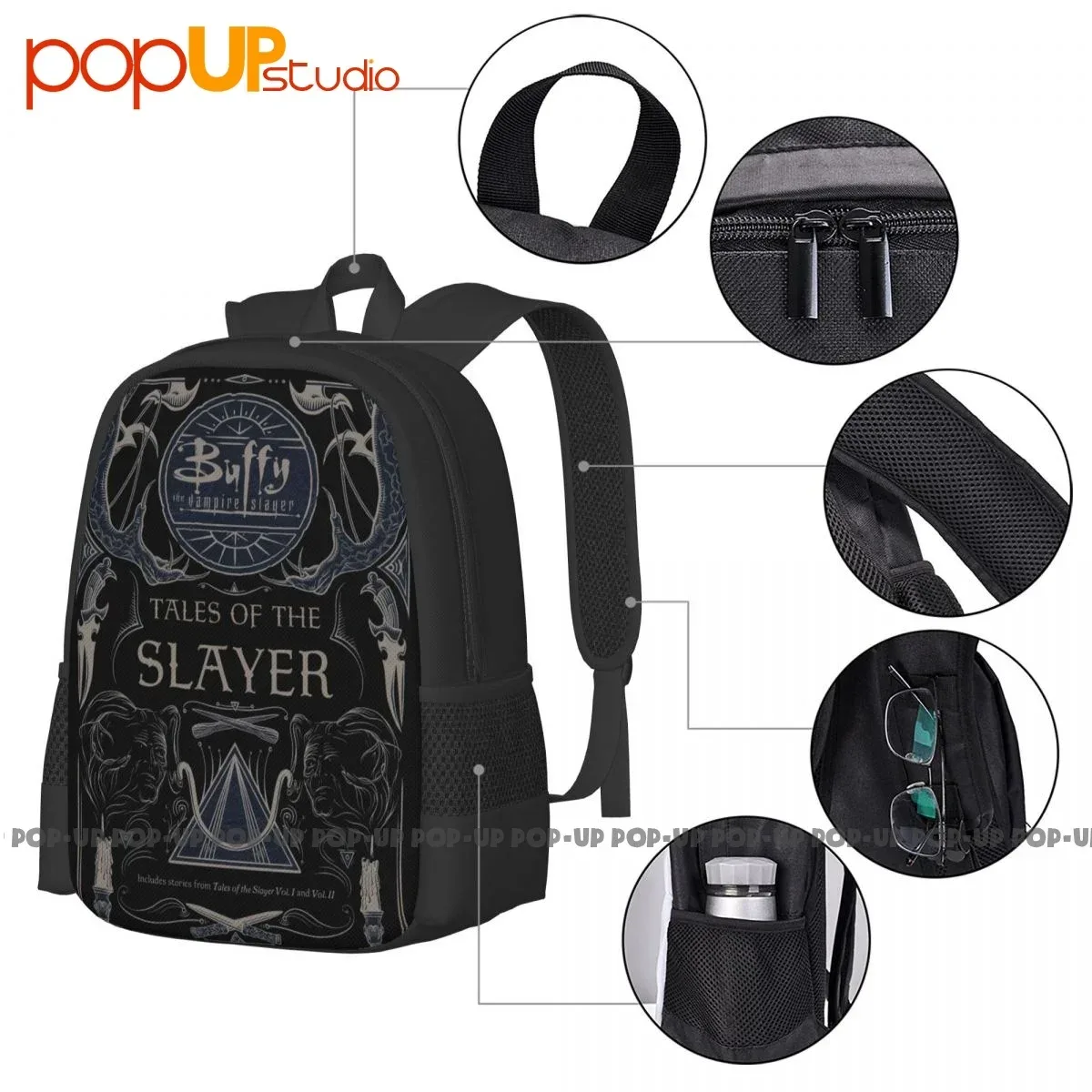 sac à dos tales of the slayer, sac multifonction, grande capacité, salle de sport, natation, gymnrechargeable, vampire, boardy