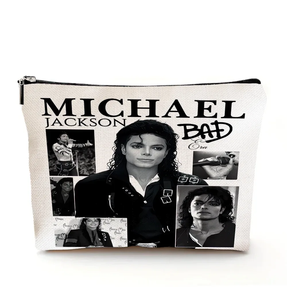 sac à cosmétiques michael jackson, sacs de maquillage double imprimé super star, sac à main de mariage pour femmes, organisateur de voyage pour dames, portefeuille pour enfant