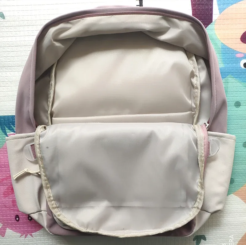 sac à dos en toile kawaii pour femme, cartable pour adolescente, sac à dos pour ordinateur portable, sac de voyage de loisirs, nouvelle mode