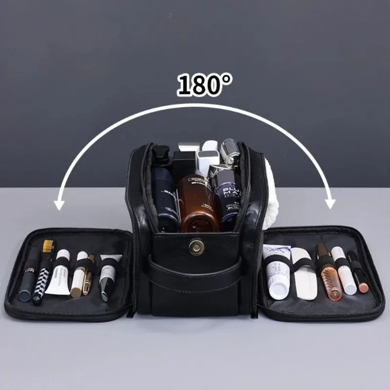Sac suspendu imperméable à plusieurs poches pour cosmétiques, trousse de toilette en PU pour femmes et hommes, sacs de voyage essentiels, sacs de maquillage, sac organisateur de lavage