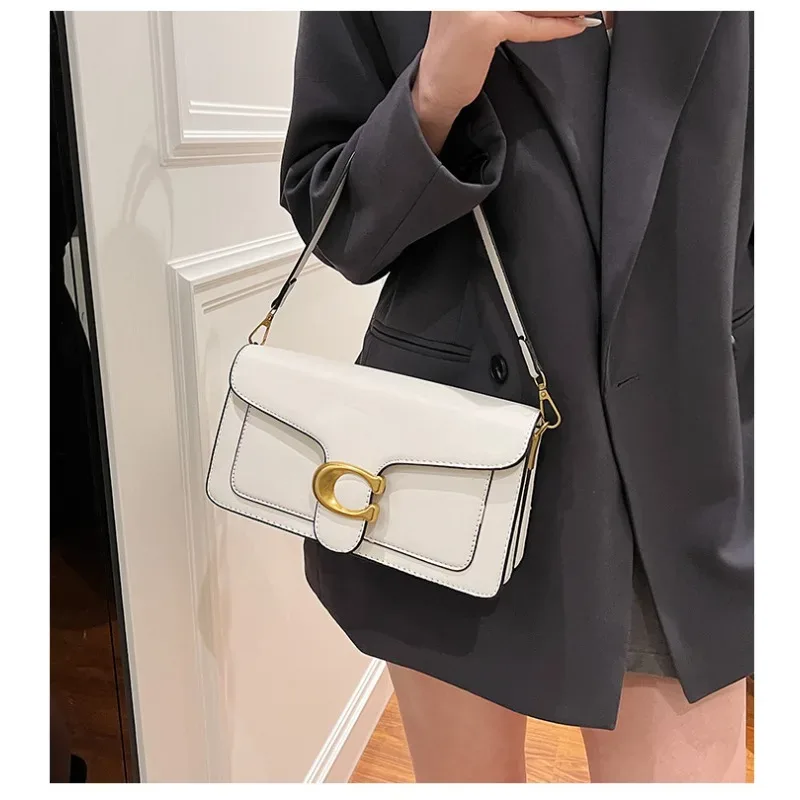 nouveau sac de niche pour femme, texture premium, couleur unie, simple et polyvalent, petit sac carré, sac à bandoulière multi-compartiments pour les trajets quotidiens