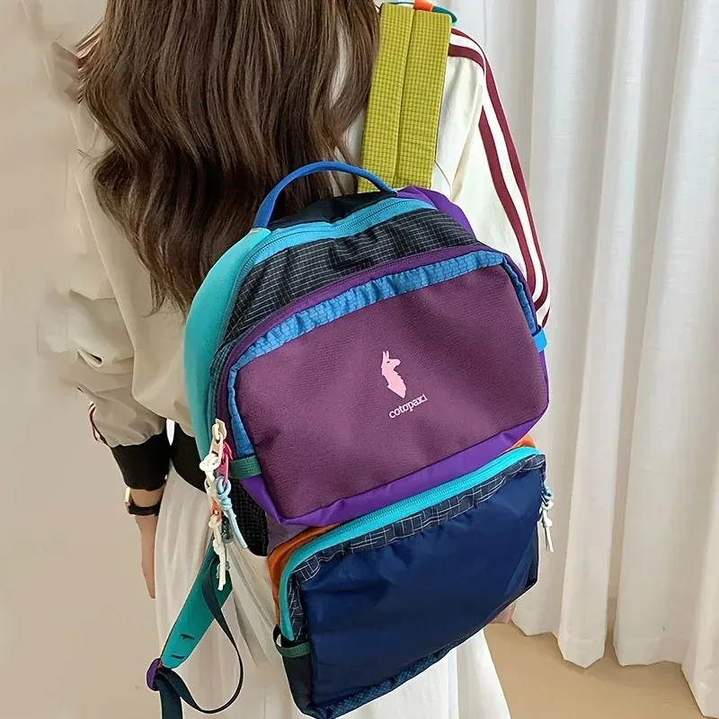 Sac à dos Alpaca multicolore, unisexe, léger, décontracté, sportif, pour affaires, randonnée, voyage, trajets quotidiens, montagne