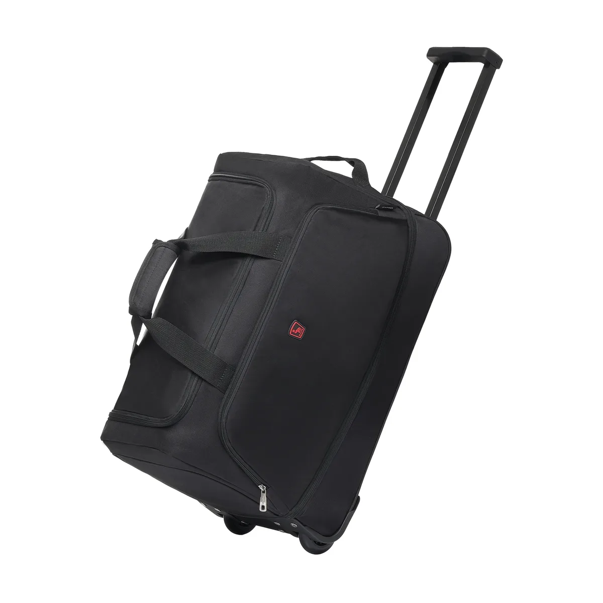 oiwas sac de voyage à roulettes pour homme 56l, sac de voyage pliable hydrofuge avec roulettes, bagage à main