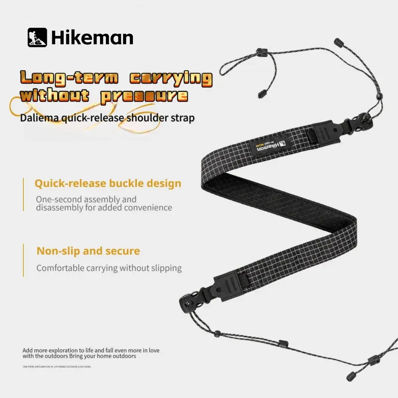 sangle d'épaule pour sac à dos de camping hikeman en dyneema, légère, réglable, sangle de sac bandoulière à dégagement rapide