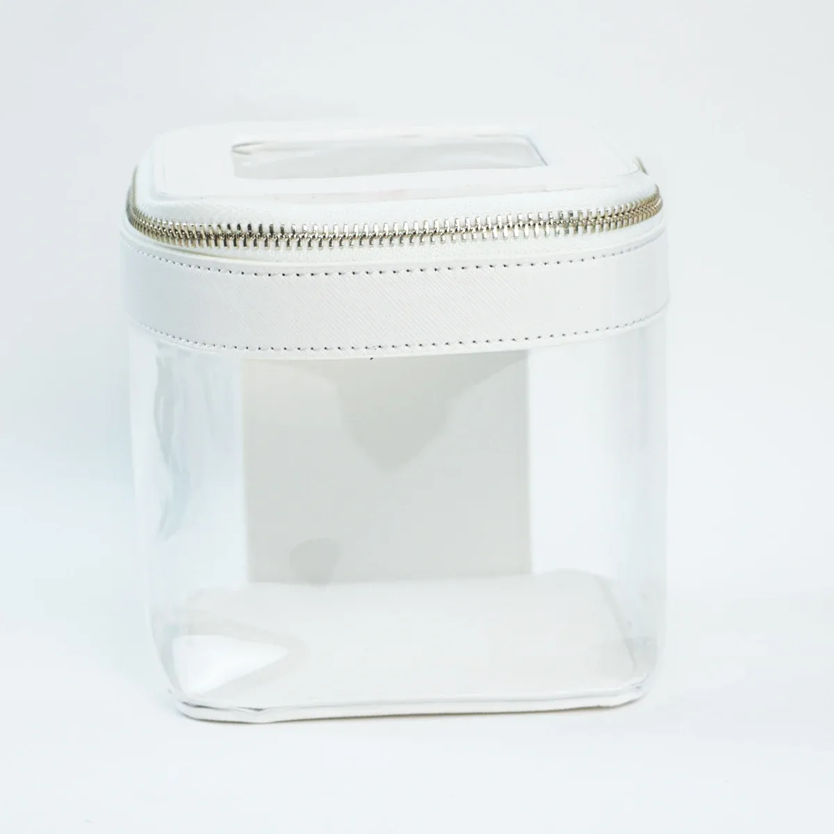 pochette de maquillage et trousse de toilette personnalisables avec nom, design transparent et visuel, grande capacité, portable pour les voyages