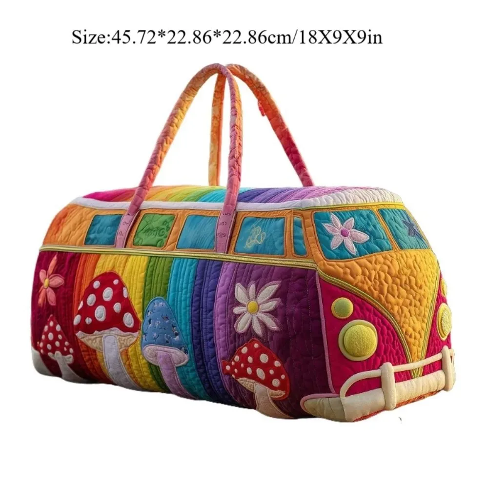 sac de voyage matelassé 3d grande capacité, imperméable, pour courts séjours, sac fourre-tout, sac de sport, camping, randonnée