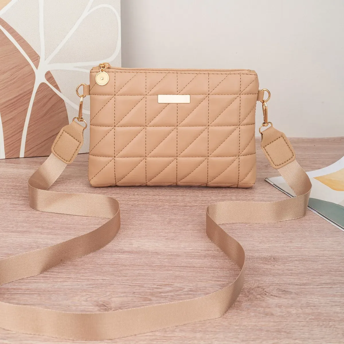 petit sac à main carré, mini sac pour téléphone, sac de style nouveau, broderie compacte, porte-monnaie triangulaire à la mode pour femmes