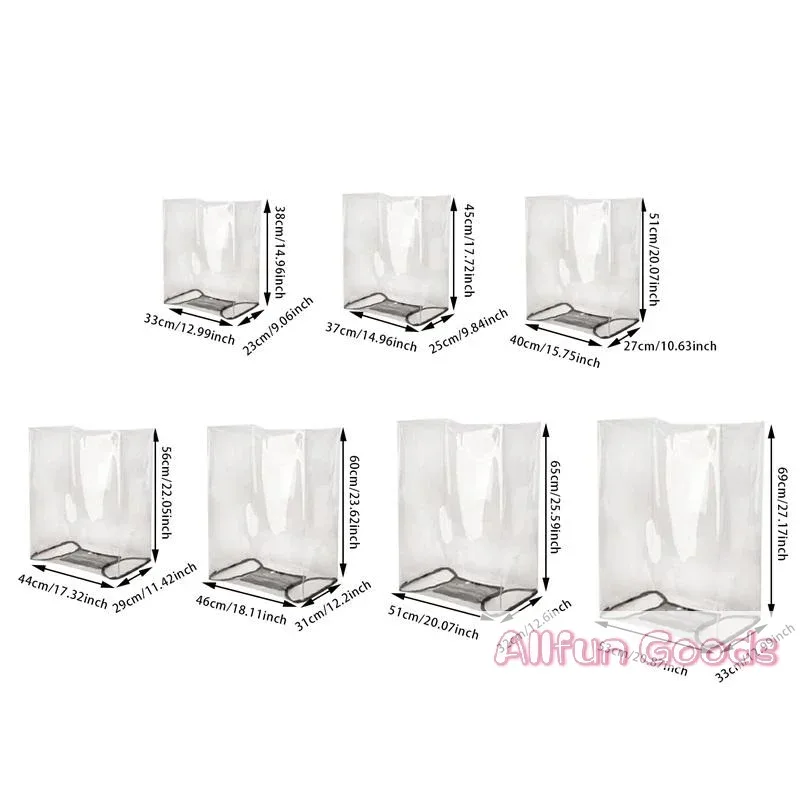 housse valise protection nylon transparente voyage rose rayures verticales pods leger compact angles droits pods cabine