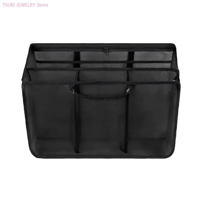 organisateur voyage sac plage tissu ripstop maille poignées latérales rose noir marron compartiments pochette zippée clip mousqueton