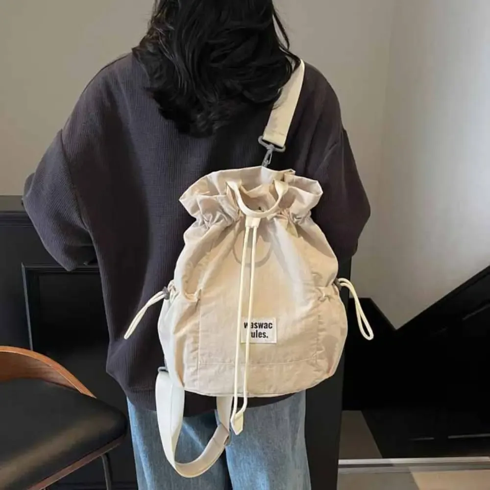 sac à dos de rangement de raquette de sport de grande capacité, sac à bandoulière léger de couleur unie pour fitness, sac de fitness à cordon en nylon pour badminton