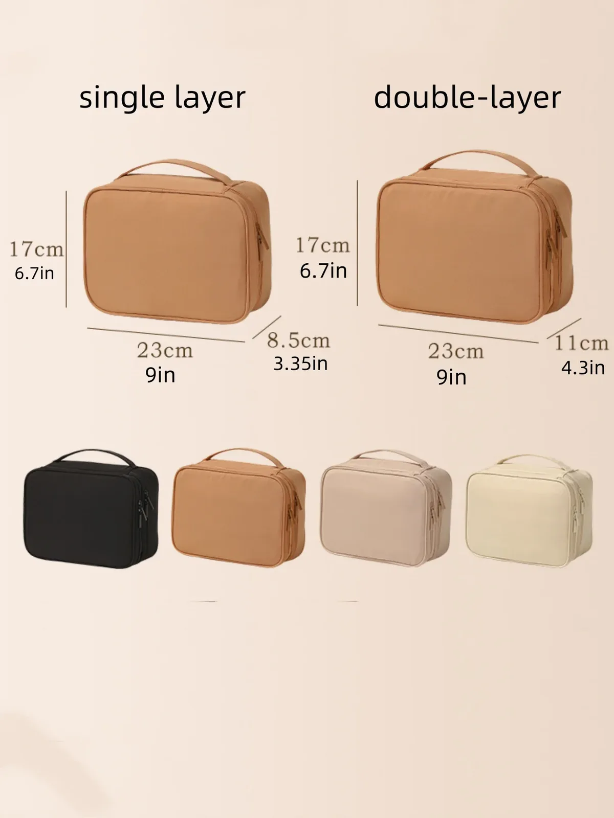 tissu oxford épais, modèle à une ou deux couches, unisexe, sac de toilette et de maquillage à la mode, idéal pour les voyages, les vacances, les déplacements professionnels et les sorties quotidiennes. sac de toilette et de maquillage pratique et multifonctionnel, conçu pour ranger et organiser les batteries externes, les câbles de données, les lotions, les produits de soins de la peau, les pinceaux de maquillage, les brosses à dents, le dentifrice, etc. , trousse de maquillage de voyage étanche, indispensable pour ranger les pinceaux de maquillage et les outils de broderie