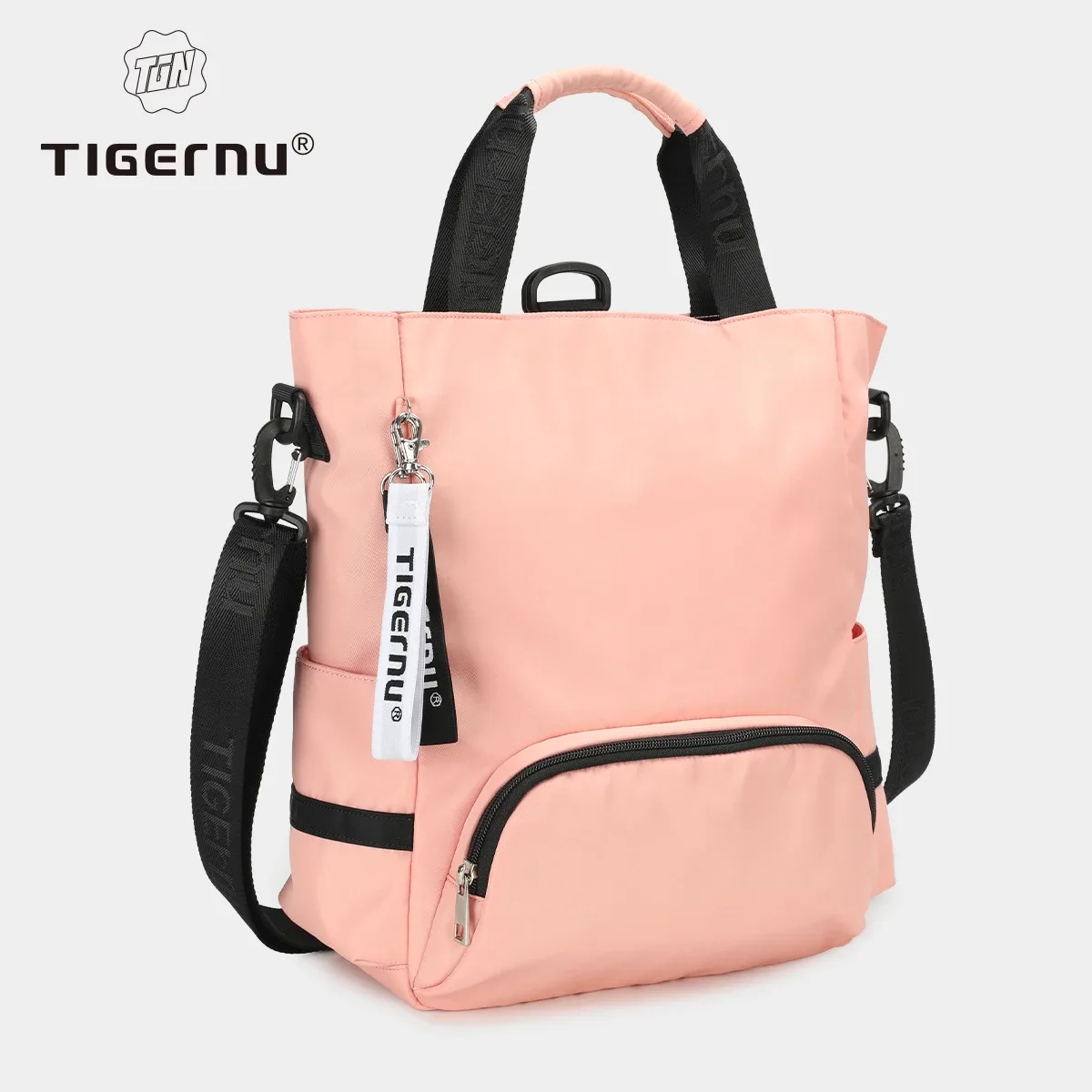 tigernu nouveau sac fourre-tout 3 en 1 avec fermeture éclair pour femmes sacs à dos d'école décontractés mode femme sac à bandoulière léger filles sacs à main