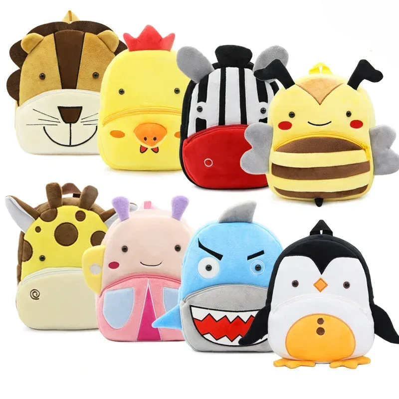 sac à dos créatif en peluche pour enfant, observateur, mignon, animal de dessin animé
