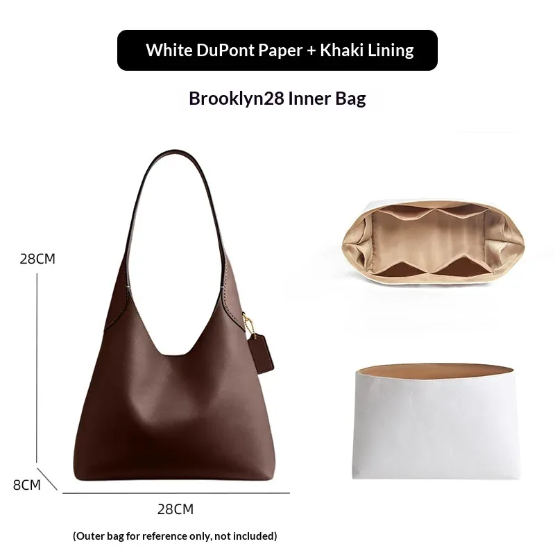 insert organisateur de sac pour brooklyn 28 34 39, insert de sac léger, rangement, accessoires de support pour sacs en papier imperméables