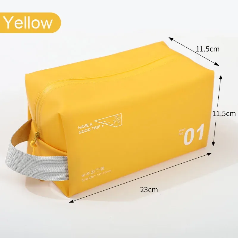 trousse de toilette octogonale en pvc, sac de rangement de voyage pour cosmétiques, sac de natation étanche, trousse de maquillage couleur bonbon