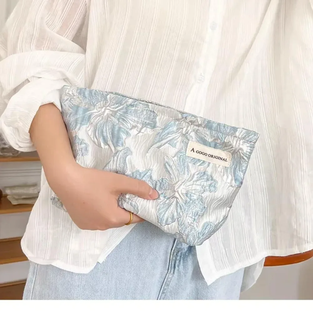 nouvelle trousse de maquillage à motif floral, grande capacité, trousse à cosmétiques multifonctionnelle, organiseur de cosmétiques, voyage