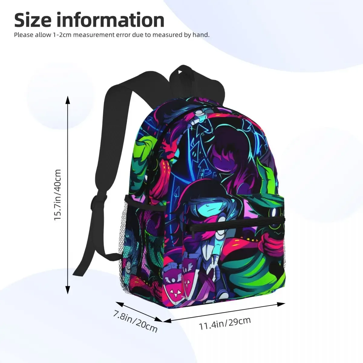 deltarune jeu vidéo étudiant sac à dos sac d'école randonnée voyage sac à dos pour garçons filles mode bookbag sacs à bandoulière