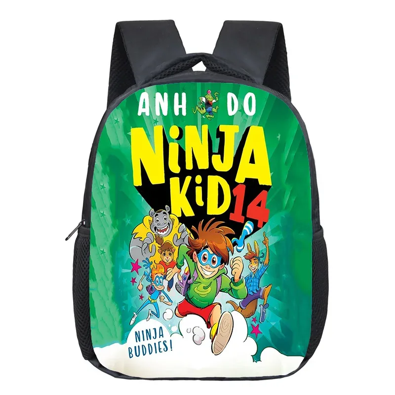 sac à dos ninja kidz pour enfants de 12 pouces, sac à livres pour la maternelle, sacs d'école à la mode pour enfants, sac à dos de voyage décontracté, sac à double épaule