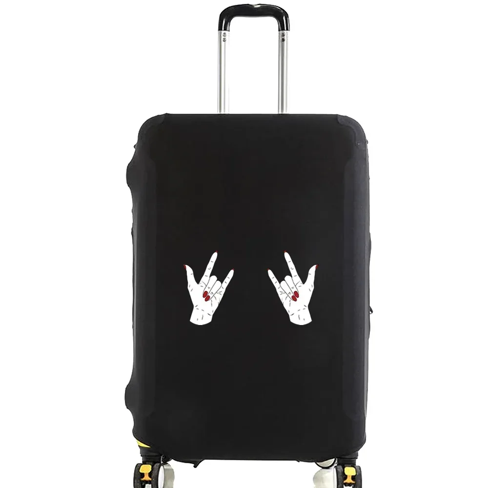 juste de protection pour bagages de 18 à 28 pouces, motif de poitrine à la mode, valise à roulettes, sacs à poussière élastiques, étui, accessoires de voyage