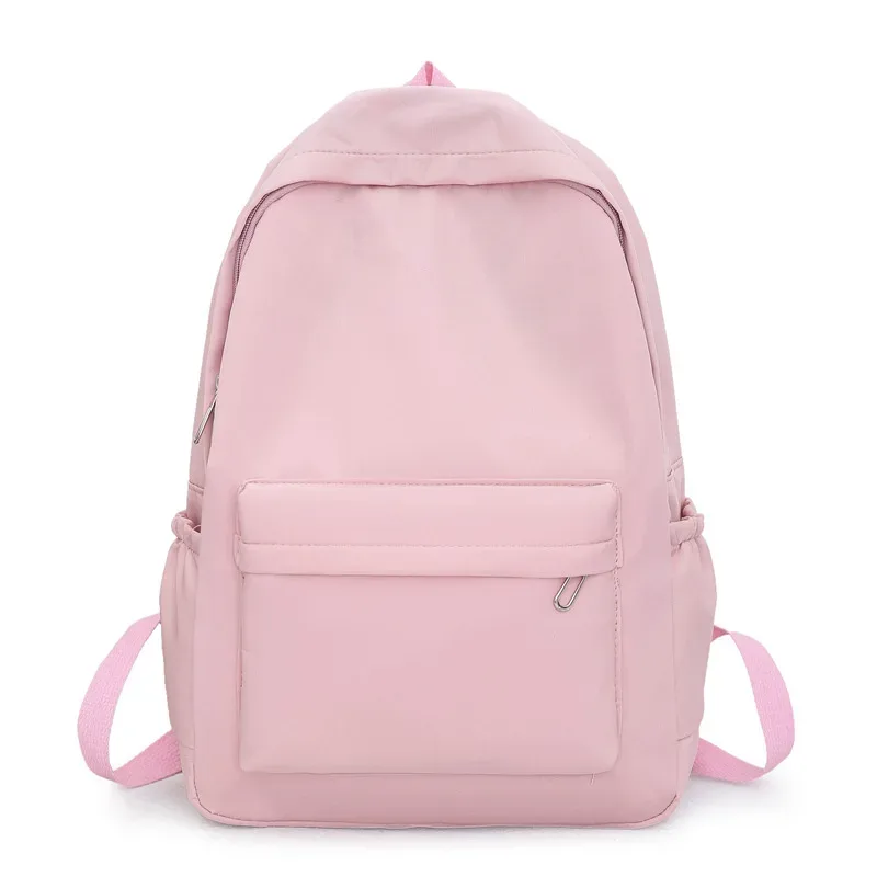 sac à dos décontracté de grande capacité, style ins, mode filles, couleur unie, bonbons, simple, étudiant