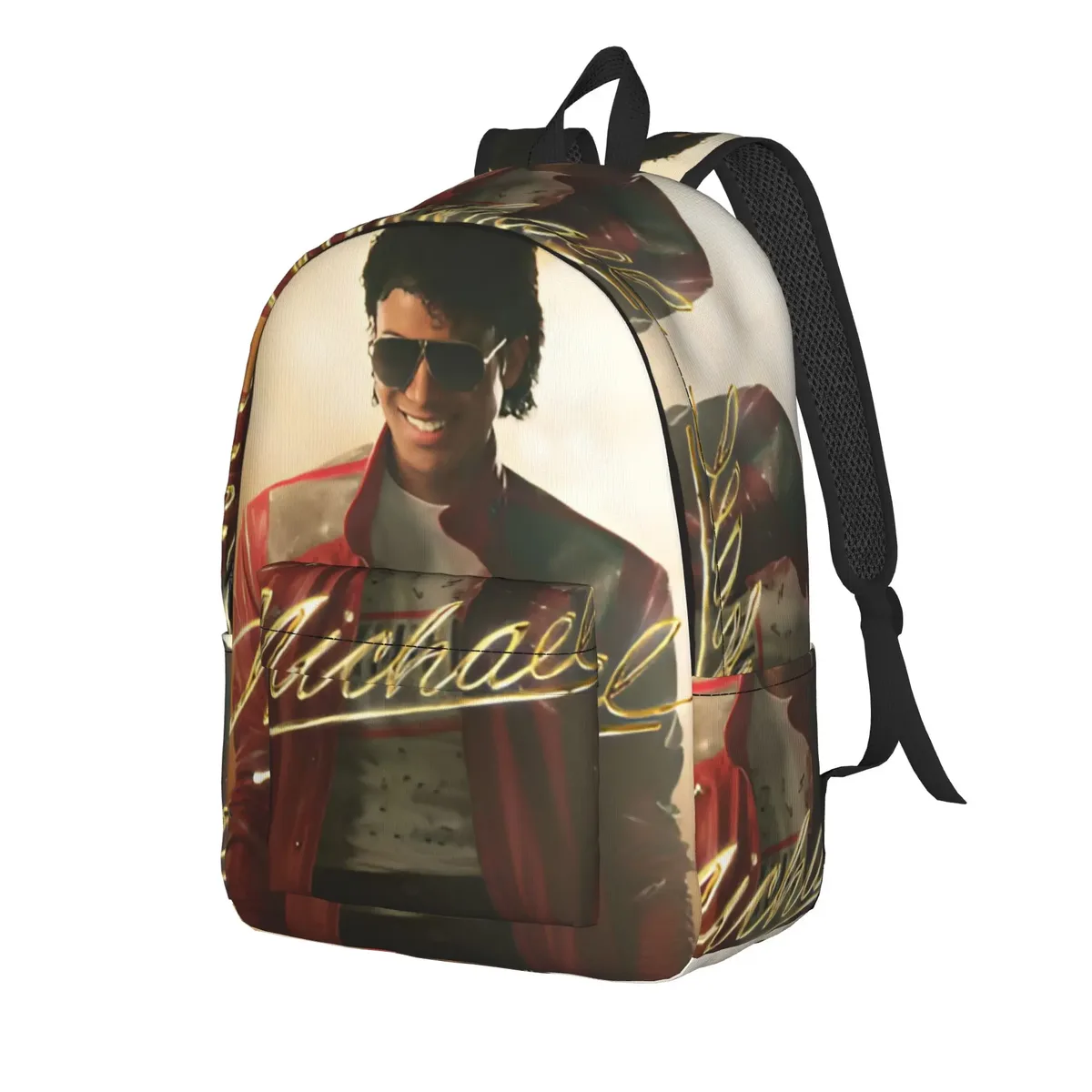 sac à dos décontracté michael jacksons musical movie 2026, idéal pour le lycée, les affaires, les hommes et les femmes, sac à dos pour ordinateur portable en toile