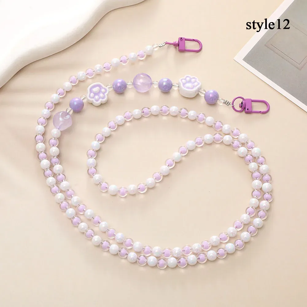 coréen rose fleur téléphone sangle breloque chaîne noeud téléphone portable lanière porte-clés filles sac pendentif mignon bandoulière sac à bandoulière chaîne