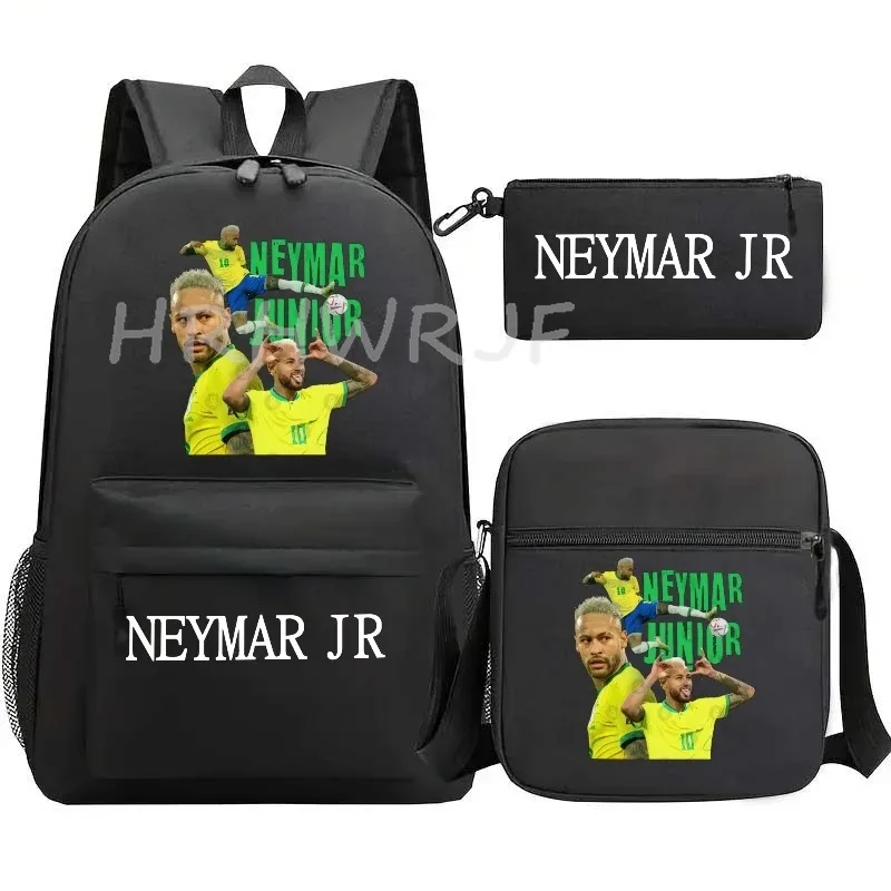 sacs à dos neymar, lot de 3, grand sac de voyage pour adolescents, sac d'école, sac à dos de sport, sac à dos décontracté en nylon classique pour ordinateur