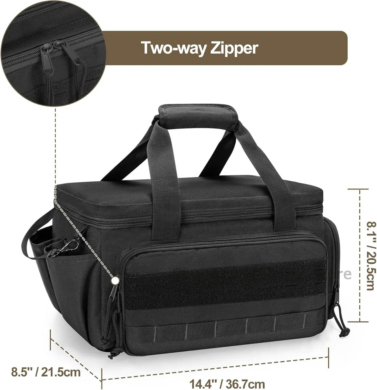 organisateur d'outils multifonctionnel, sac à outils tactique robuste, base antidérapante pour les ingénieurs, les charpentiers, sac de rangement portable durable