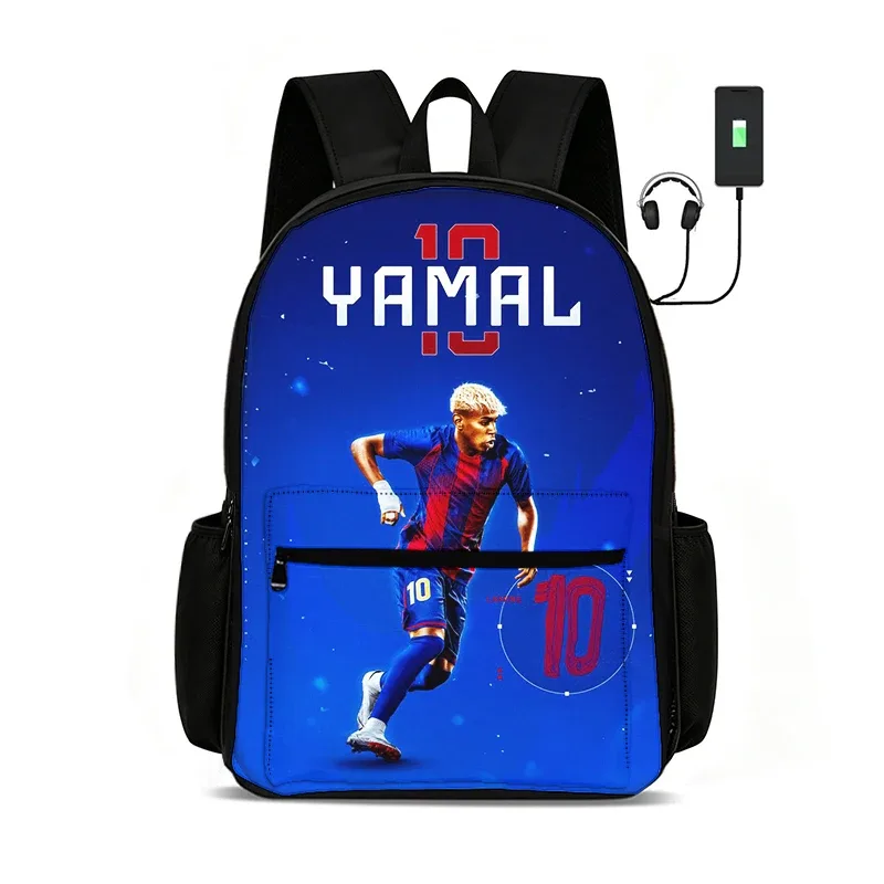 sac à dos football star l-lamin yamal, sacs d'école, de voyage, de grande capacité, sacs de sport, sacs à dos pour étudiants