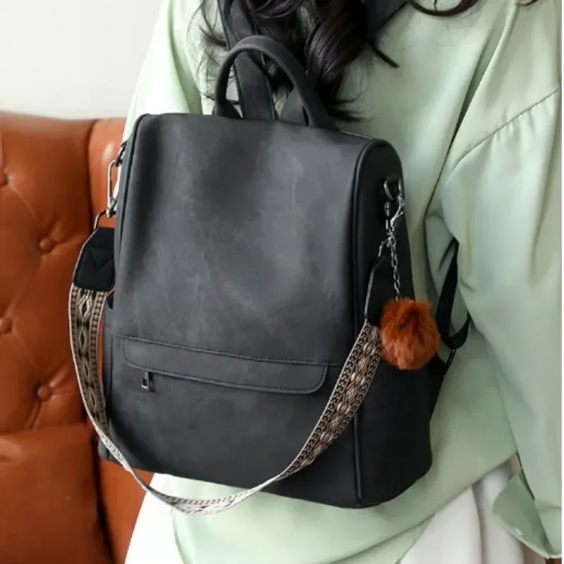 sac à main en cuir pu pour femmes, sac à dos de mode pour dames, sacs à bandoulière de styliste pour voyage, travail universitaire