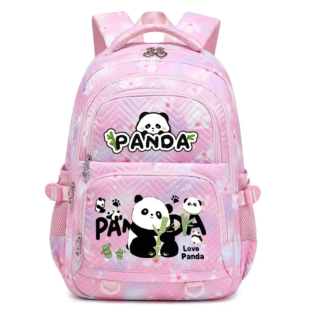 nouveau panda he hua sac à dos mignon dessin animé imprimé étudiant cartable mode garçons filles haute qualité grande capacité voyage sacs à dos