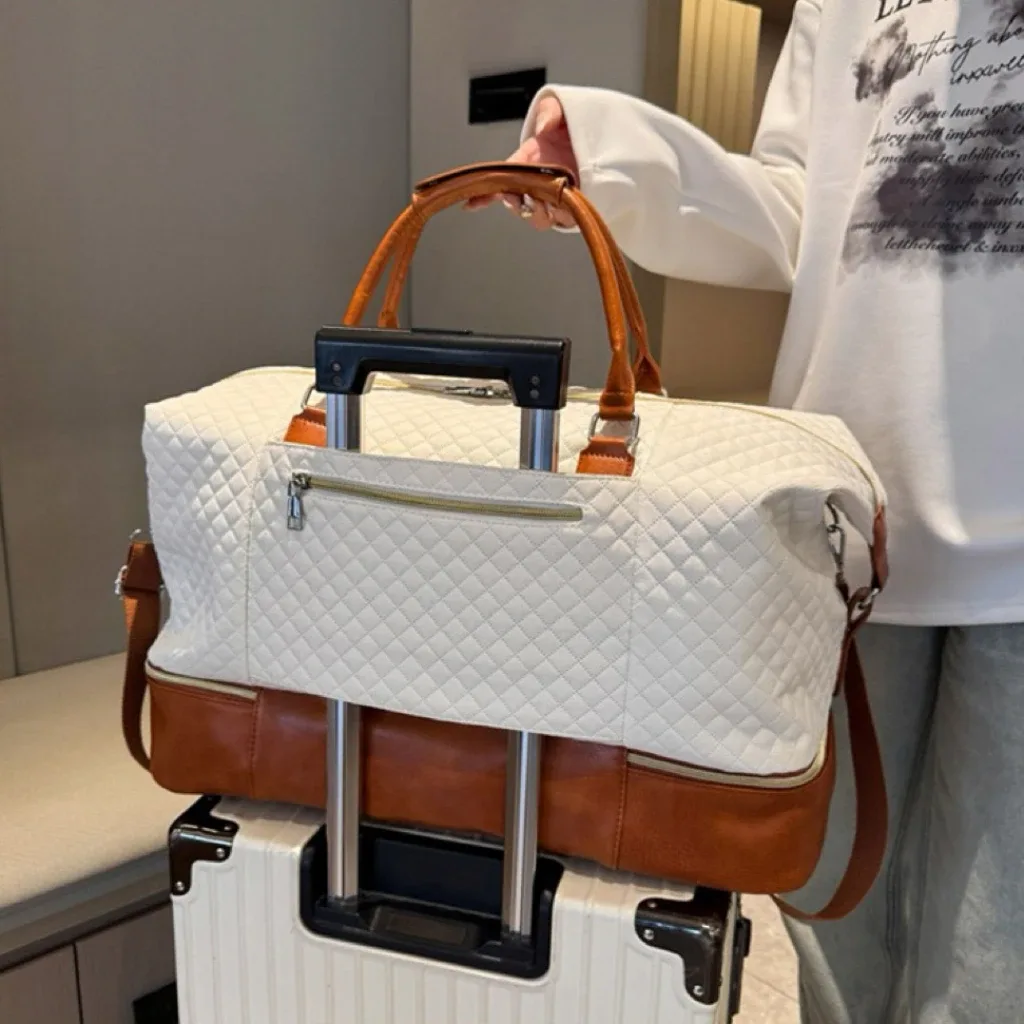 ensemble de 2 sacs de voyage avec compartiment à chaussures, sac de week-end imperméable et trousse de toilette, sac de voyage pour la nuit, idéal pour la gym, les affaires ou l'hôpital