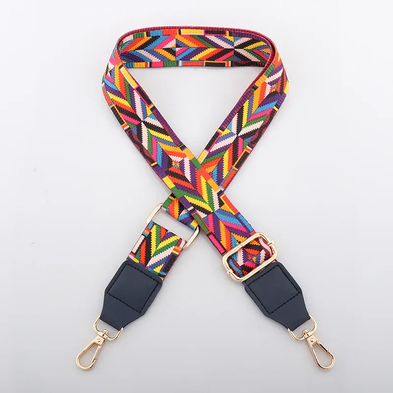 sangle de sac à bandoulière en nylon pour femmes, couleurs colorées, large sangle de remplacement pour sacs, accessoires de messager, longue