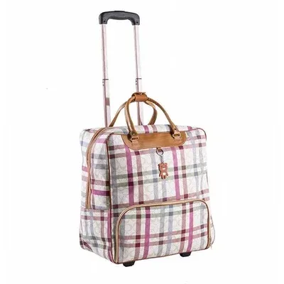 sac de voyage pour femmes, sac de voyage d'affaires sur roulettes, sacs à roulettes de grande capacité, valise rétro pour filles