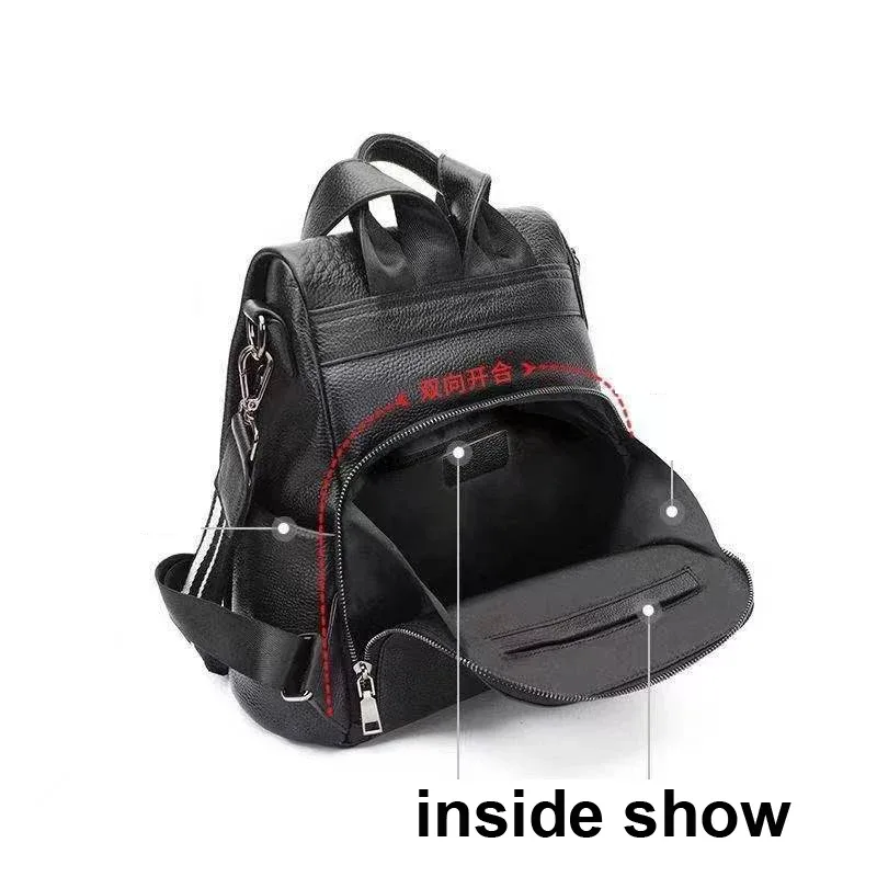 sac à dos en cuir group de vache pour femme, marque de luxe, alligator, décontracté, nouvelle mode 2025