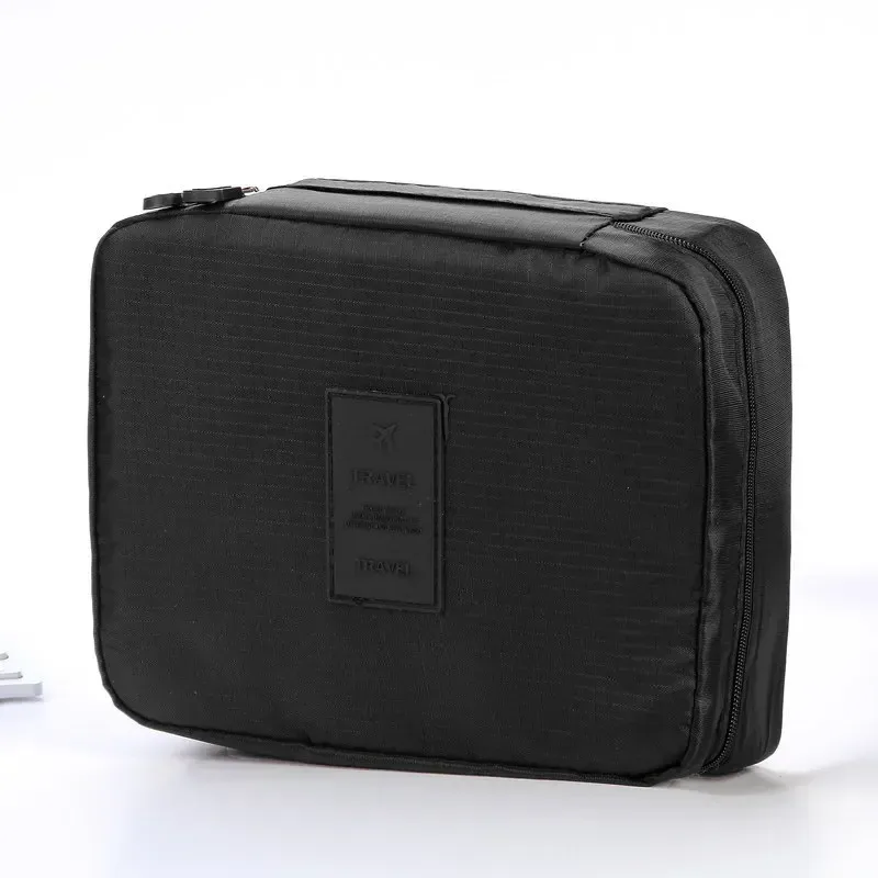 trousse toilette oxford noir maquillage palette pinceaux voyage affaires minimaliste pratique elégante organisateur cosmétiques trousse portable