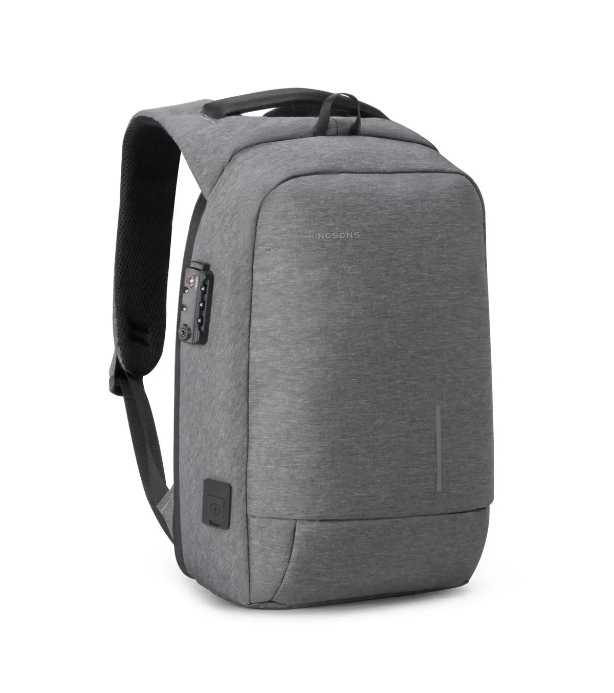 kingsons-sac à dos antivol étanche avec port de chargement usb, sac à dos pour ordinateur portable, ouverture à 13.3 °, hommes et femmes, peintures, 15.6 pouces, 17.3 pouces, 180 pouces