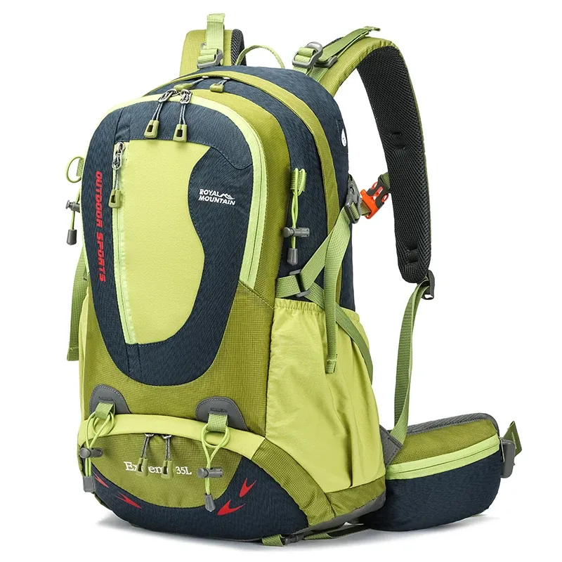sac à dos de randonnée royal mountain 35l avec compartiment pour chaussures, tissu résistant à l'eau, support de cadre arrière, rembourrage respirant