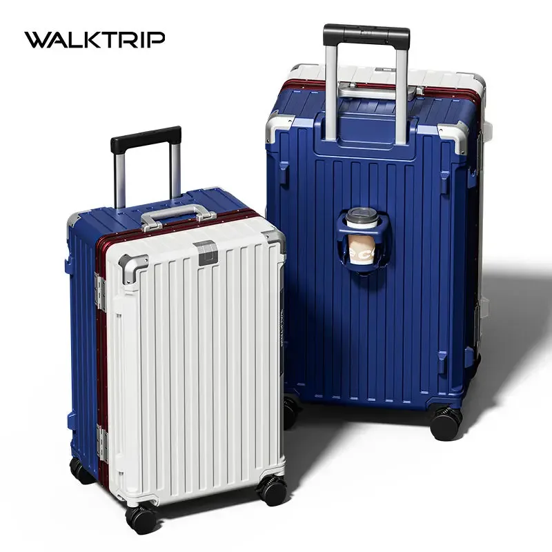 valise de voyage de luxe, haute qualité, matériau pc épaissi, bagage à roulettes avec cadre en aluminium, serrure tsa, 20/24/26/28/30 pouces