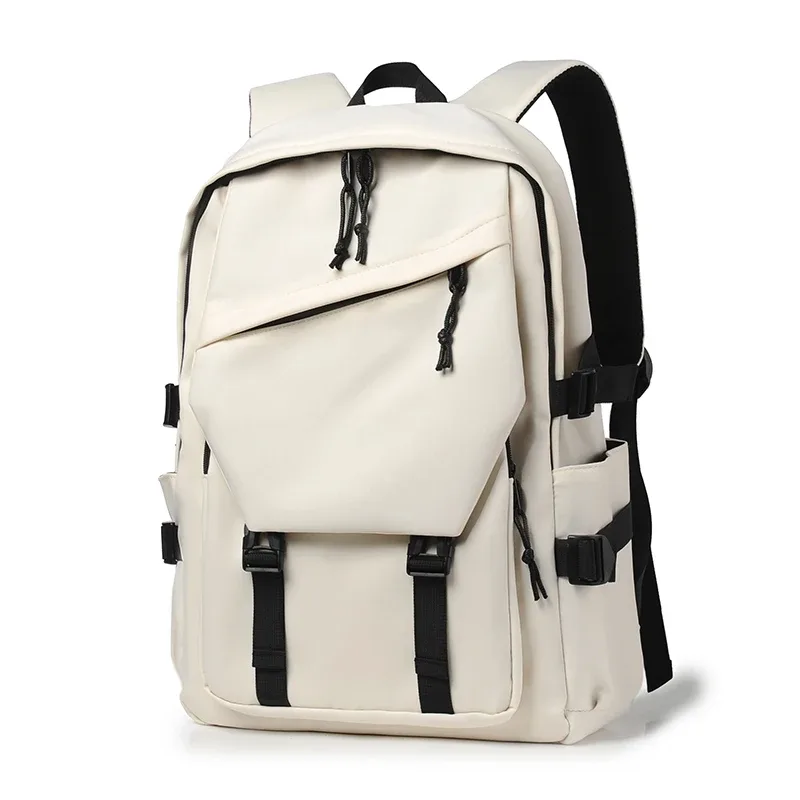 sac à dos de couleur unie à la mode pour hommes, léger et durable, adapté au sport, aux voyages et aux déplacements quotidiens, avec compartiment pour ordinateur portable