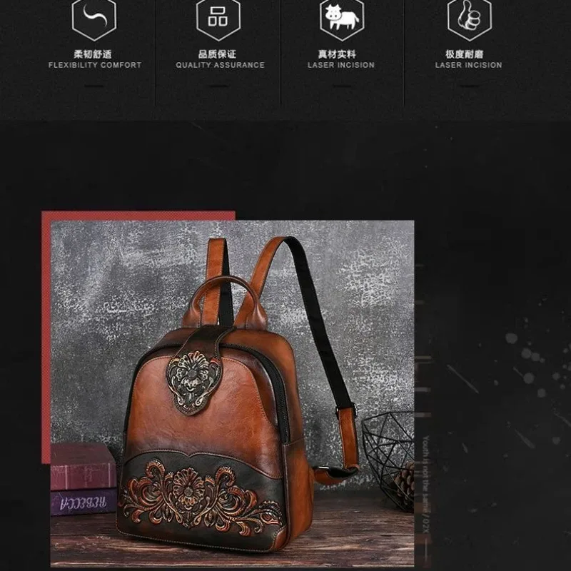 nouveau sac à dos tendance en pu gaufré de haute qualité 2026 pour femme – sac rétro polyvalent pour sorties