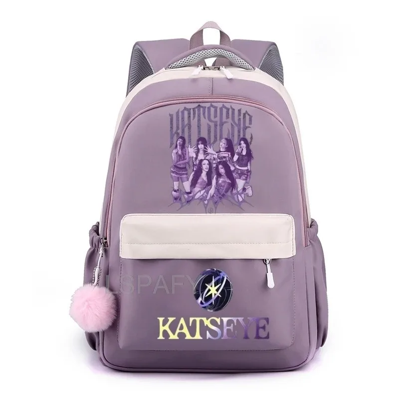 sac à dos pour ordinateur portable katseye funny teenager, sac d'école en toile cool pour femmes, sacs à dos d'étudiant de haute qualité, sac d'école tendance pour filles