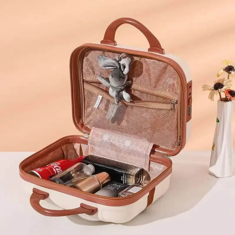 organisateur voyage plastique blanc noir rose gold anti pression anti rayure grande capacité transport portable week end business cosmétiques maquillage chaussures lingerie