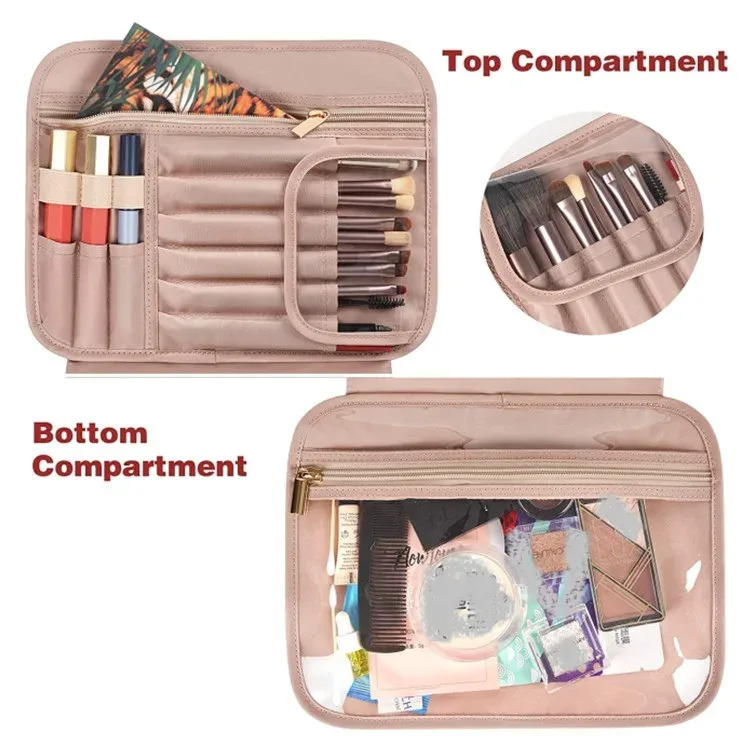 trousse de toilette de voyage trousse de toilette spacieuse trousse de toilette pour femmes et hommes trousse de maquillage comparment étanche pour accessoires de voyage