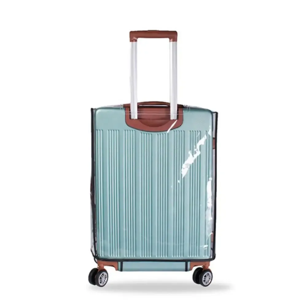 housse de bagage transparente en pvc, accessoires de voyage, housses de rangement anti-poussière, protection imperméable pour valises.
