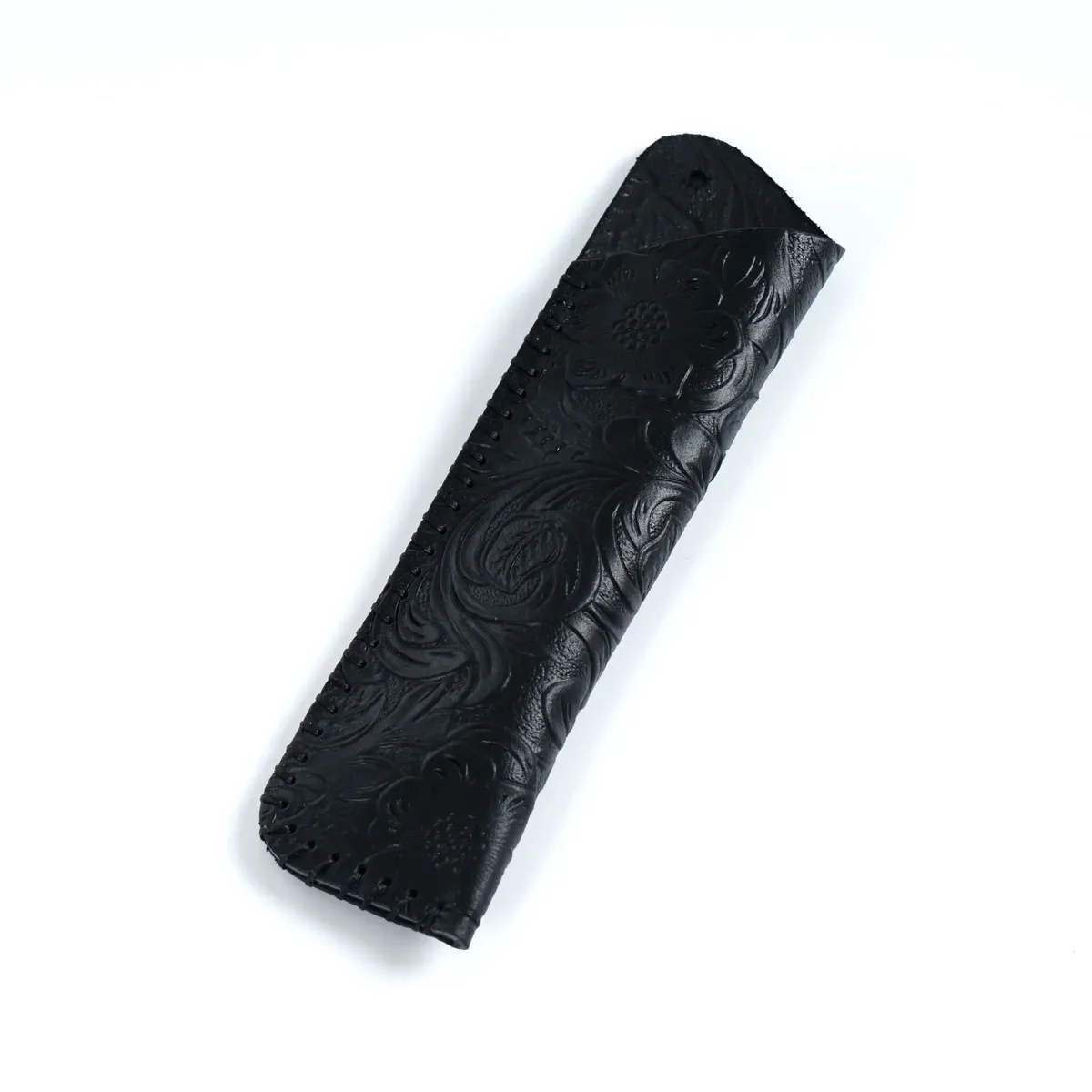 étui à stylos en cuir véritable fait main, cadeau créatif, style rétro simple et personnalisé, en cuir de vachette pleine fleur, housse de protection