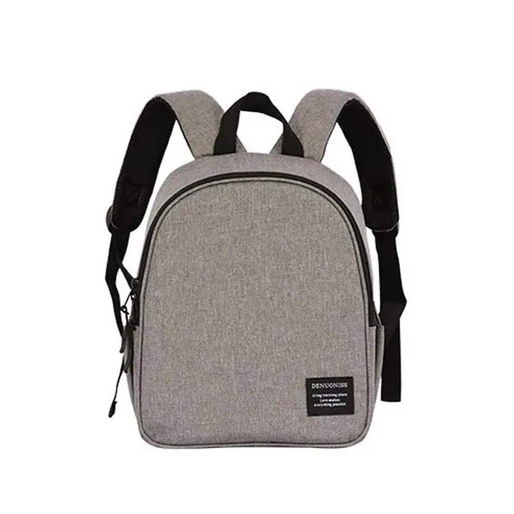 sac dos tissu oxford doublure intérieure nourriture bleu gris compact poche latérale zippée isotherme transport fruits légumes bière boissons glacés chilling