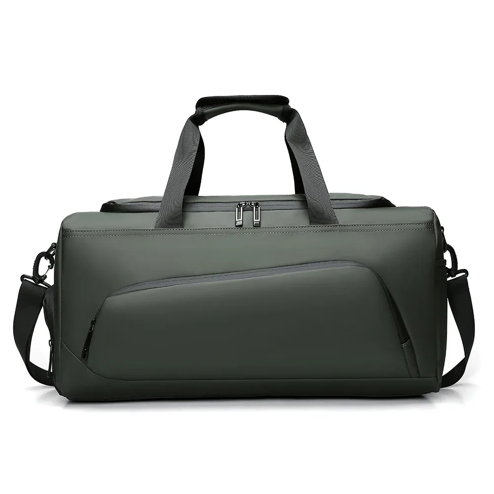 sac de sport, sac à main de grande capacité, sac de voyage portable, multi-compartiments avec rangement pour chaussures, parfait pour les vacances